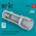 F-104 (S, G-late) "Starfighter" exhaust nozzle for Kinetic kit (3D Printed) (1/48)