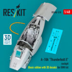 A-10A "Thunderbolt II" cockpit (Basic edition with 3D decals) for GWH kit (3D Printed) (1/48)