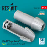 F/A-18 "Super Hornet" type 2 exhaust nozzles for Meng kit (3D Printed) (1/48)