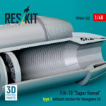 F/A-18 "Super Hornet" type 1 exhaust nozzles for Hasegawa kit (3D Printed) (1/48) - Image 2