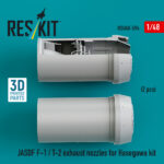 JASDF F-1 / T-2 exhaust nozzles for Hasegawa kit (3D Printed) (1/48) - Image 2