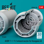 JASDF F-1 / T-2 exhaust nozzles for Hasegawa kit (3D Printed) (1/48) - Image 3