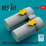 Rafale exhaust nozzles for Revell/Academy kit (3D Printed) (1/48) - Image 3