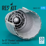Su-27 Flanker exhaust nozzles for Trumpeter kit (3D Printed) (1/72) - Image 3