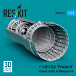 F-4 (B, C, D, N) "Phantom II" exhaust nozzles for Hasegawa kit (3D Printed) (1/72) - Image 2