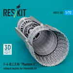 F-4 (B, C, D, N) "Phantom II" exhaust nozzles for Finemolds kit (3D Printed) (1/72) - Image 2