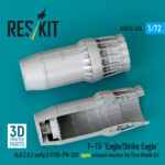 F-15 "Eagle/Strike Eagle" (A,B,C,D,E early,J) F100-PW-220 open exhaust nozzles for Fine Molds kit (3D Printed) (1/72)