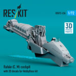 Rafale (C, M) cockpit with 3D decals for HobbyBoss kit (3D Printed) (1/72) - Image 2