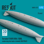 Tornado F3/GR1/GR4 1500L underwing fuel tanks (riveted) (RAF/RSAF) (2 pcs) (3D Printed) (1/72) - Image 2