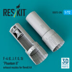 F-4 (E, J, F, G, S) Phantom II exhaust nozzles for Revell kit (3D Printed) (1/72)