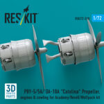 PBY-5/5A/ OA-10A Catalina Propeller, engines & cowling for Academy/Revell/Wolfpack kit (3D printed) (1/72) - Image 3