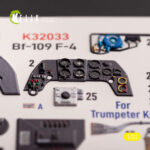 BF-109 F-4 - interior 3D decals for Trumpeter kit (1/32)
