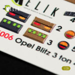 Opel Blitz 3ton 4x2 interior 3D decals for Tamiya kit (1/35) - Image 4
