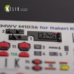 “HUMVEE” HMMWV M1036 with TOW Nato green version Interior 3D Decal for Italeri kit (1/35) - Image 3