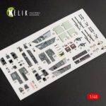 F/A-18B Hornet interior 3D decals for Kinetic kit (1/48)