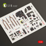 Bristol Beaufort Mk.1 type 2 interior 3D decals for ICM kit (1/48)