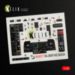 Dauphin II  SA.365F / AS.565SA  interior 3D decals for Kitty Hawk / Zimimodel kit (1/48) - Image 2