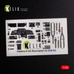 O-2A Skymaster interior 3D decals grey decoration type for ICM  kit (1/48) - Image 3