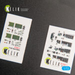 F-16D Fighting Falcon interior 3D decals for Kinetic kit (1/72)