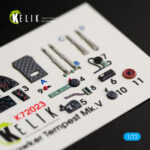 Hawker Tempest Mk.V interior 3D decals for Airfix kit (1/72) - Image 2