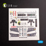 Kawasaki T-4 - interior 3D decals for Hasegawa kit (1/72)