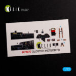 Gloster Meteor F.8 interior  3D decals for Airfix  kit (1/72) - Image 2