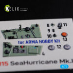 Sea Hurricane Mk I  interior  3D decals for Arma Hobby  kit (1/72) - Image 5