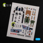 Mirage 2000C interior  3D decals forModelSvit  kit (1/72)