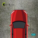 Paving stone road Base - Acrylic 3 mm (180 x 357 mm) (210 g) (1/24) - Image 5