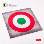 Italy Roundel - Acrylic 3 mm (240 x 240 mm) (190g) (1/72 - 1/48)