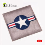 US Roundel - Acrylic 3 mm (240 x 240 mm) (190g) (1/72 - 1/48)