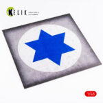 Israel Roundel - Acrylic 3 mm (240 x 240 mm) (190g) (1/72 - 1/48) - Image 2