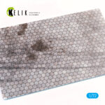 Swiss hexagonal concrete parking place Base - Acrylic 3 mm (280 x 180 mm) (170 g) (1/72)