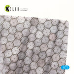 Swiss hexagonal concrete parking place Base - Acrylic 3 mm (280 x 180 mm) (170 g) (1/72) - Image 3