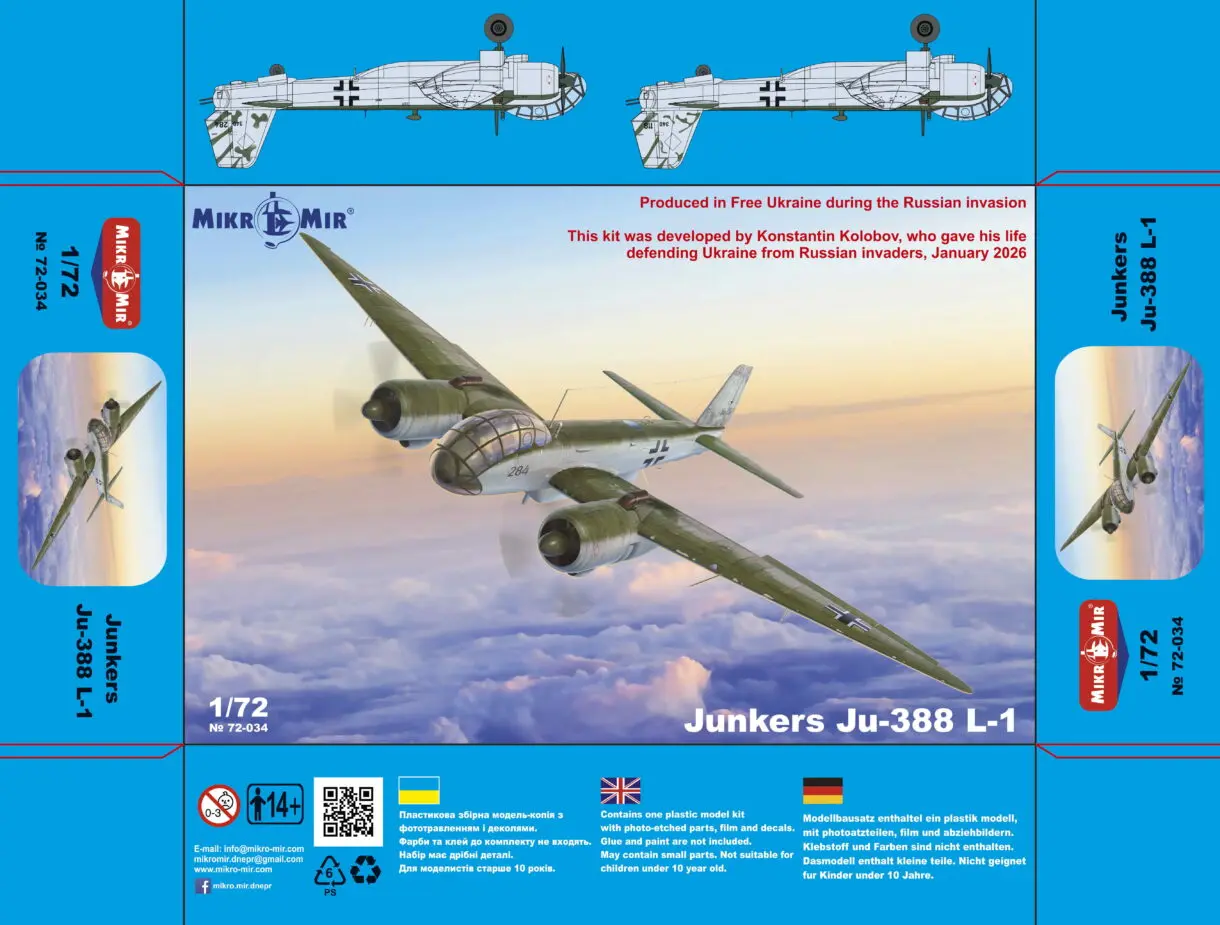 Junkers Ju 388 L-1 MM72-034 - Image 1