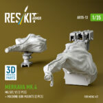 Merkava Mk.4 MG set, V.3 (2 pcs) + Machine gun mounts (2 pcs) for Meng kit (3D Printed) (1/35) - Image 3
