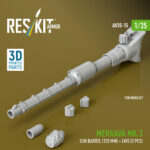 Merkava Mk.3 gun barrel (120 mm) + LWS (2 pcs) for Meng Kit (3D Printed) (1/35)