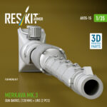 Merkava Mk.3 gun barrel (120 mm) + LWS (2 pcs) for Meng Kit (3D Printed) (1/35) - Image 2