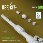 Merkava Mk.3 gun barrel (120 mm) + LWS (2 pcs) for Meng Kit (3D Printed) (1/35) - Image 3