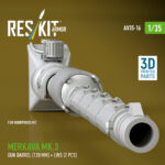 Merkava Mk.3 gun barrel (120 mm) + LWS (2 pcs) for HobbyBoss Kit (3D Printed) (1/35) - Image 2