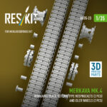 Merkava Mk.4 Workable track set late type w/Sprockets (2 pcs) and idler wheels (2 pcs) for Meng/HobbyBoss kit (3D Printed) (1/35) - Image 3