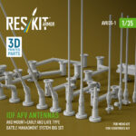 IDF AFV antenna's and mount+early and late type battle managment system big set (3D Printed) (1/35) - Image 2