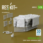 Merkava Mk.3 turret stowage basket w/working chains for HobbyBoss kit (3D Printed) (1/35) - Image 2