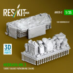 Merkava Mk.3 turret stowage basket w/working chains for HobbyBoss kit (3D Printed) (1/35) - Image 3
