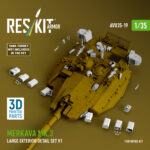 Merkava Mk.3 large exterior detail set V1 for Meng kit (3D Printed) (1/35)