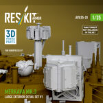 Merkava Mk.3 large exterior detail set V1 for HobbyBoss Kit (3D Printed) (1/35) - Image 2