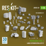 Merkava Mk.3 large exterior detail set V1 for HobbyBoss Kit (3D Printed) (1/35) - Image 3