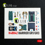 Harrier GR1/GR3 interior 3D decals for Kinetic kit (1/48)