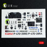 P-47D - 25RE/28RA - interior 3D decals for MiniArt kit (1/48)