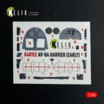 AV-8A HARRIER (Early) - interior 3D decals for Kinetic kit (1/48) - Image 2